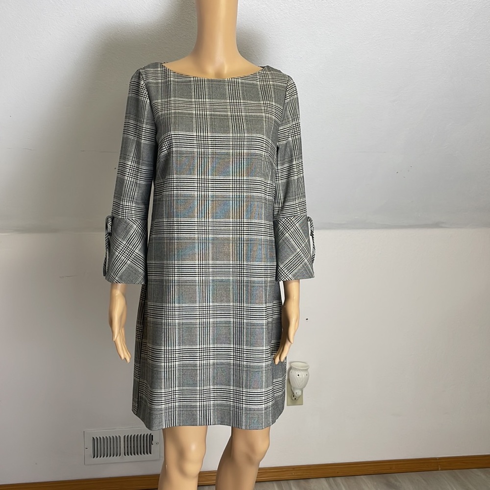 H&M Plaid A-line Dress